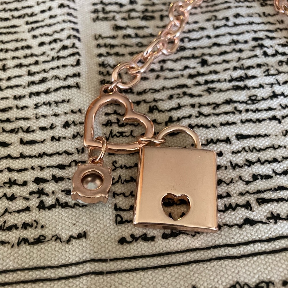Bebe Rhinestone Charm Bracelet - Picture 3 of 10